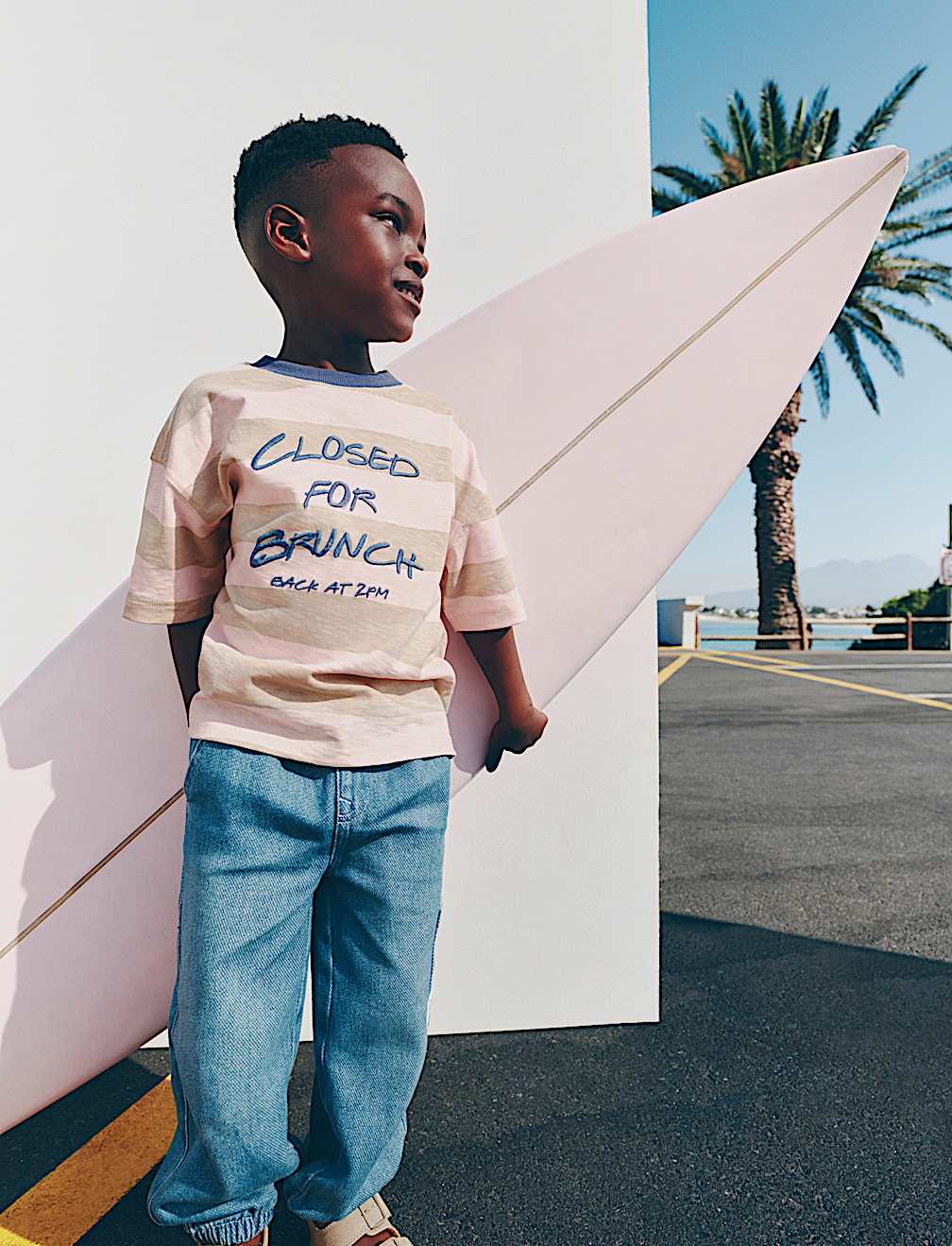 Pure Cotton Striped T-Shirt (2-8 Yrs)