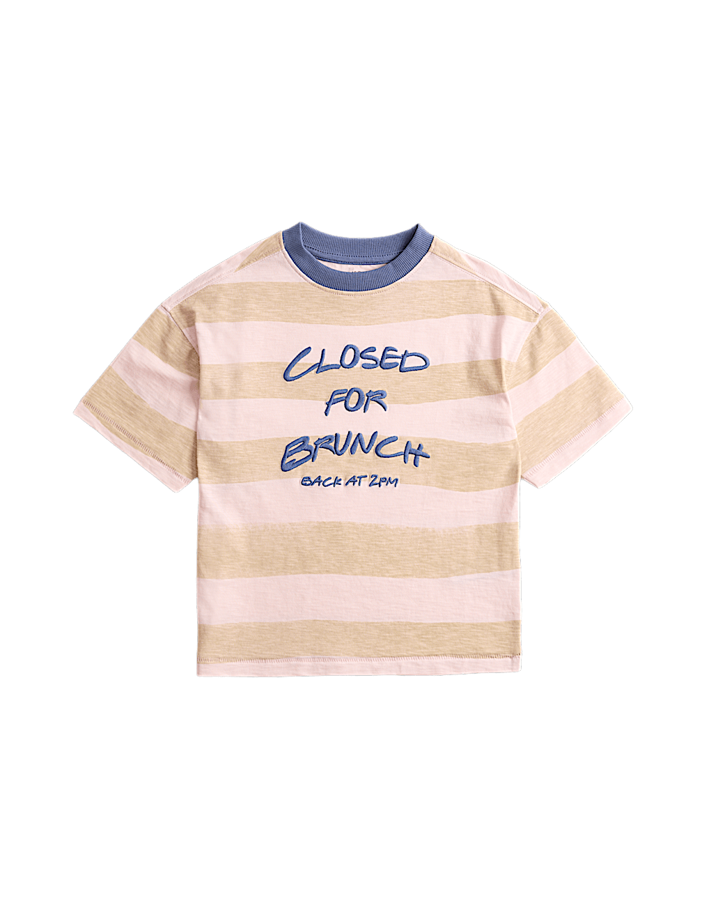 Pure Cotton Striped T-Shirt (2-8 Yrs)