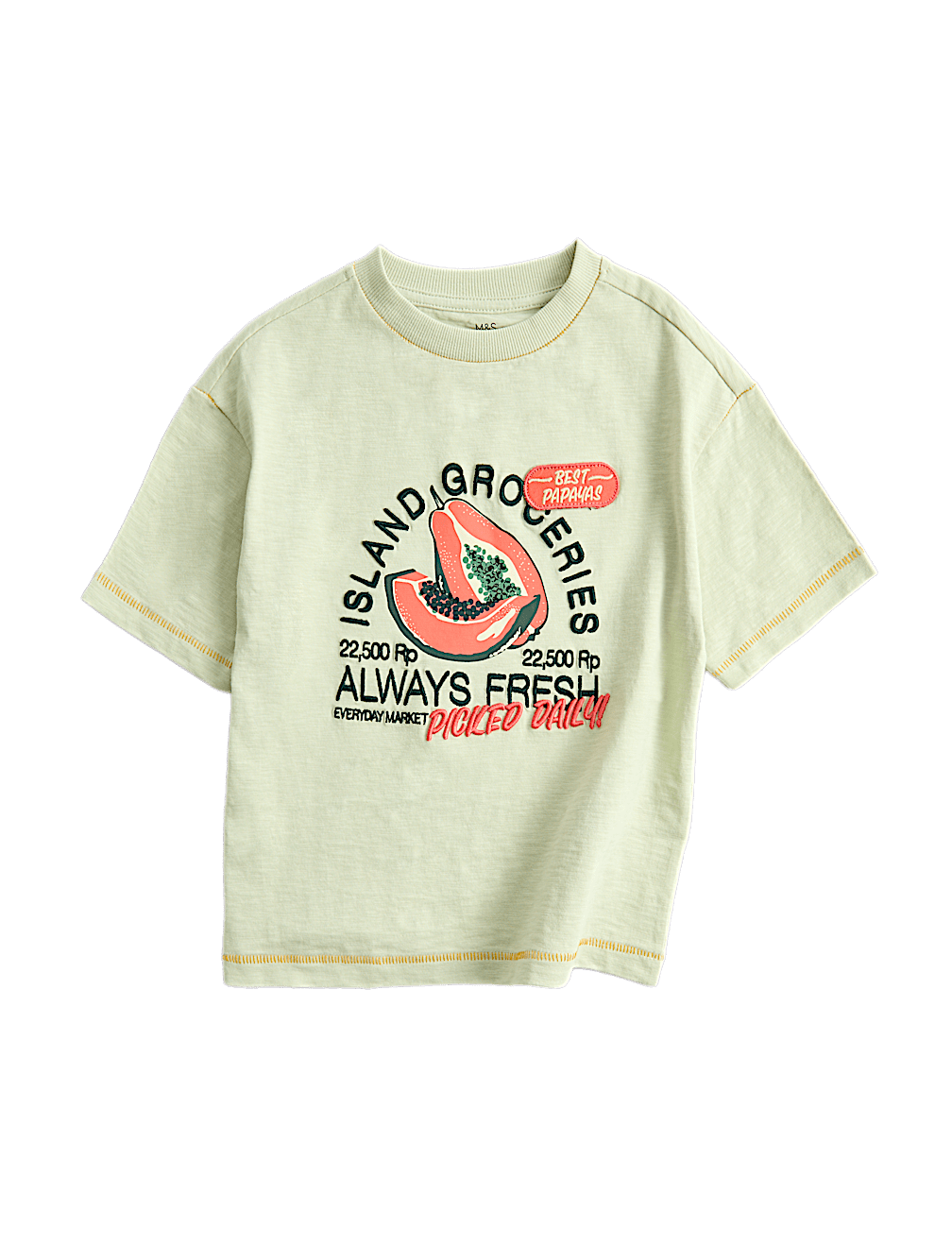 Pure Cotton Fruit Graphic T-Shirt (2-8 Yrs)