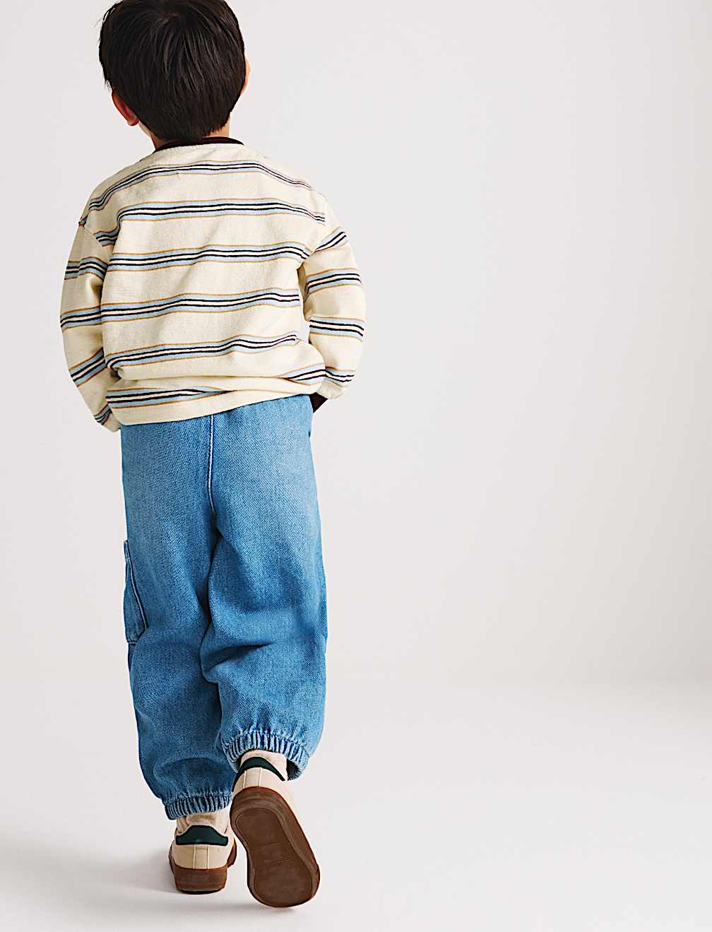 Pure Cotton Textured Striped Top (2-8 Yrs)
