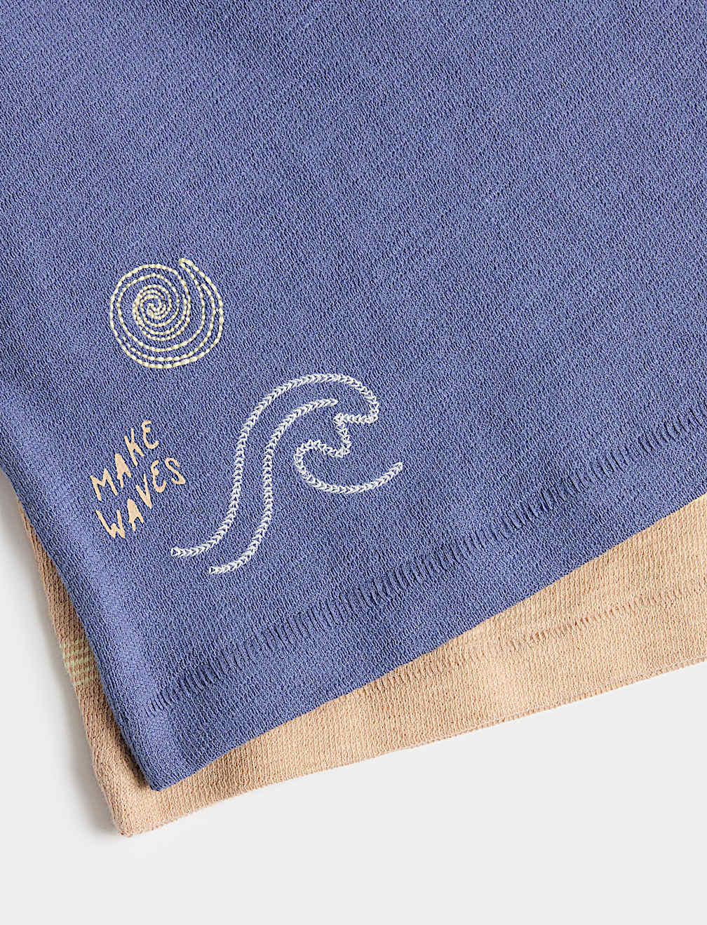 2 Pack Pure Cotton Textured T-Shirts (2-8 Yrs)