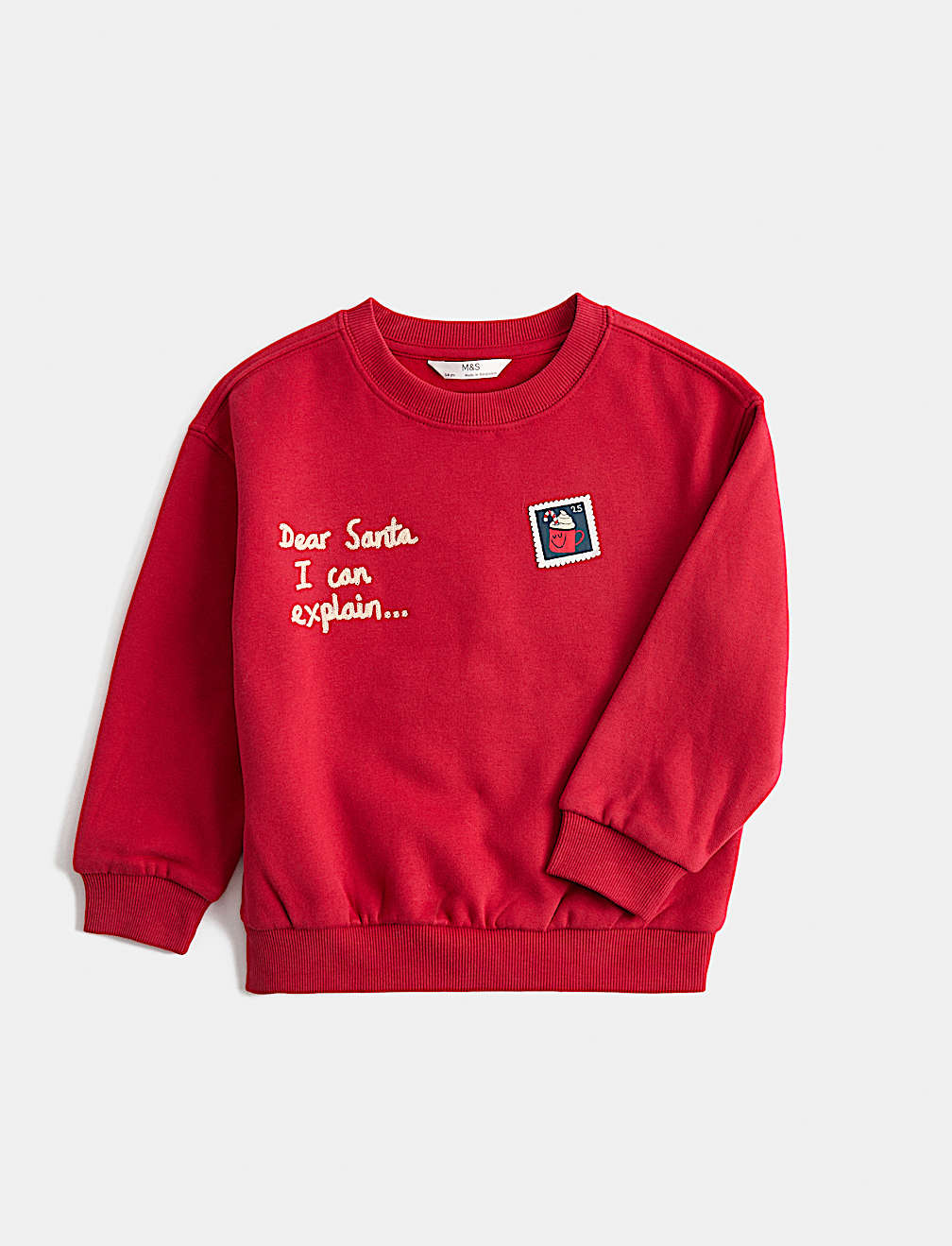 Cotton Rich Christmas Sweatshirt (2-8 Yrs)