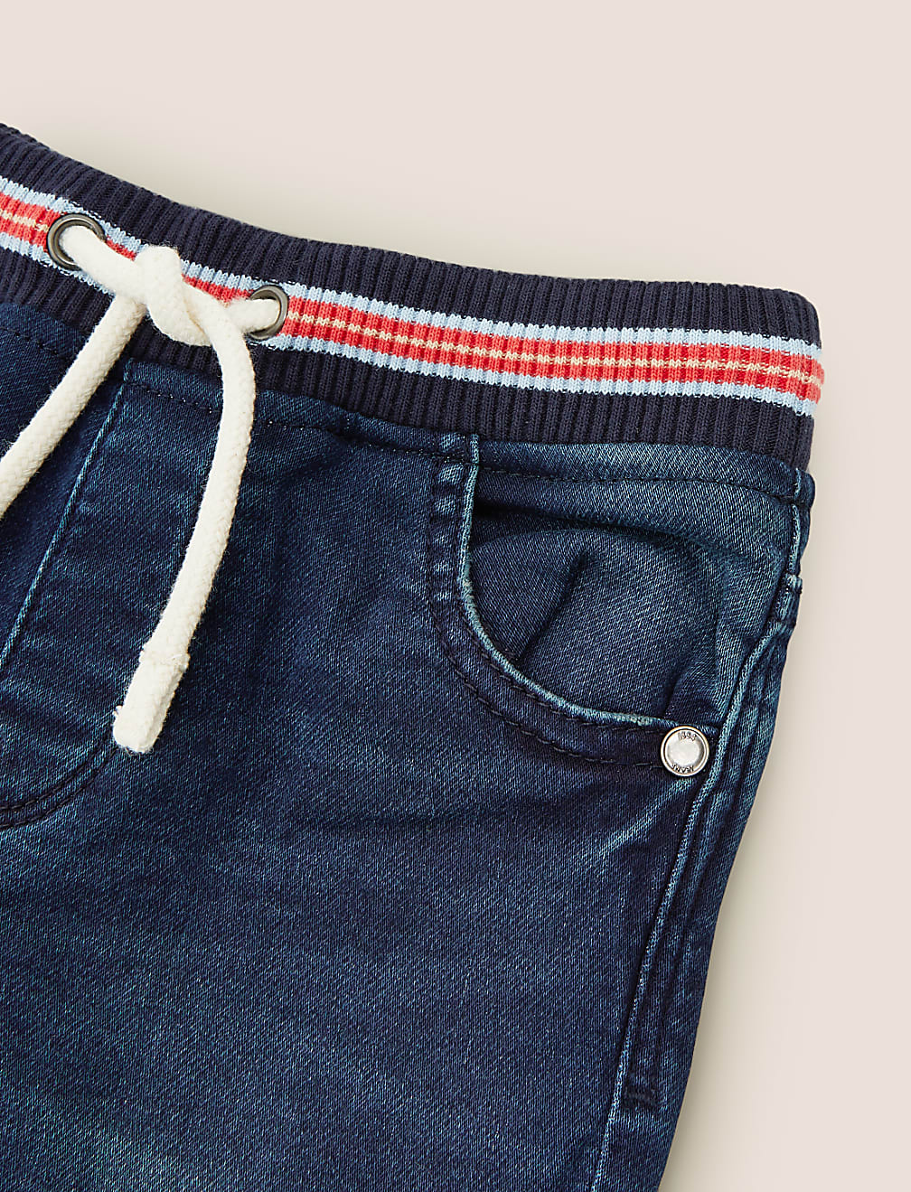 Regular Cotton Rich Comfort Waist Rainbow Jeans (2-7 Yrs)