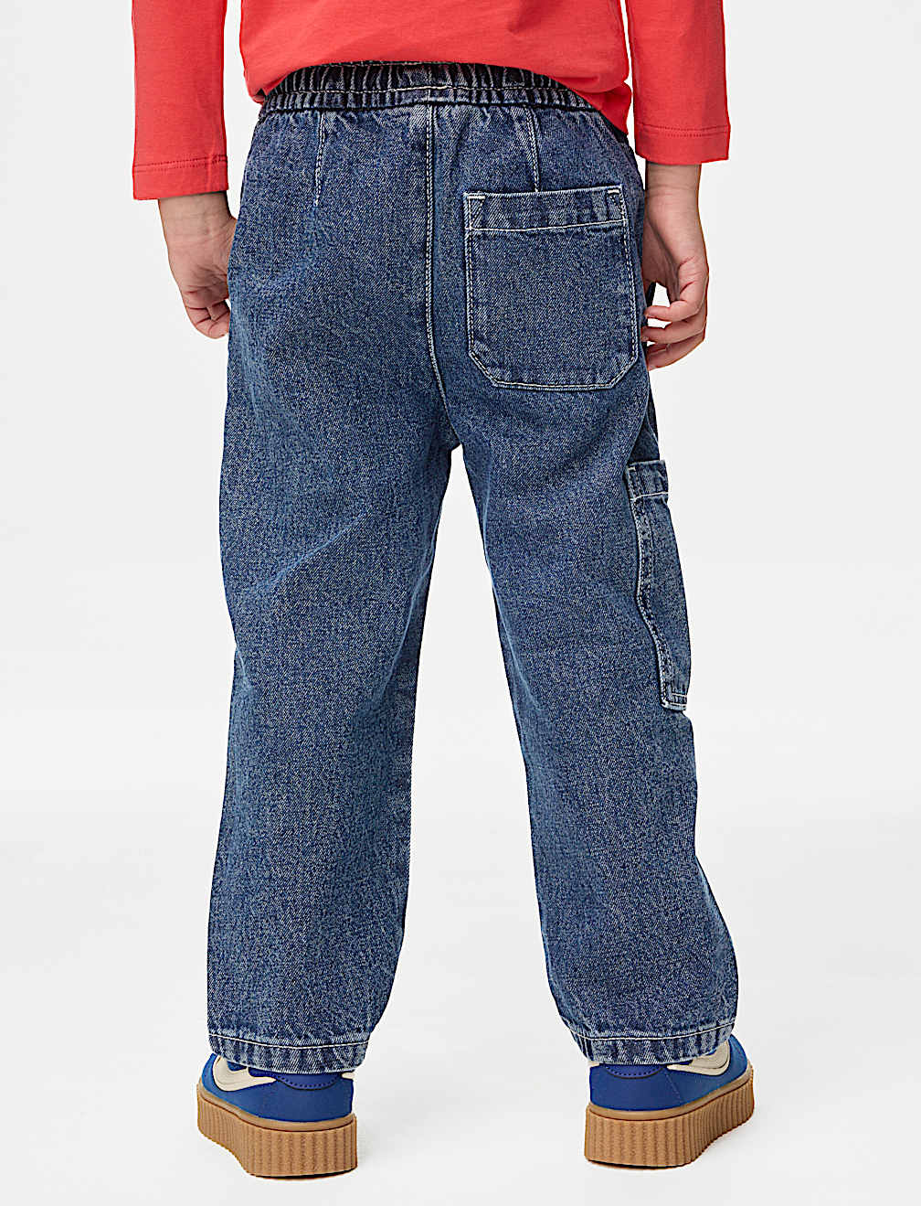 Elasticated Waist Side Pocket Denim Jeans (2-8 Yrs)