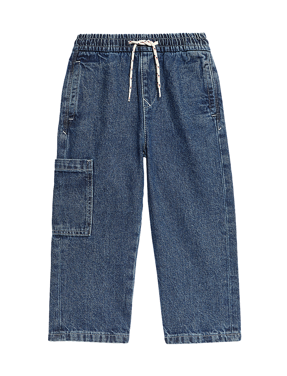 Elasticated Waist Side Pocket Denim Jeans (2-8 Yrs)