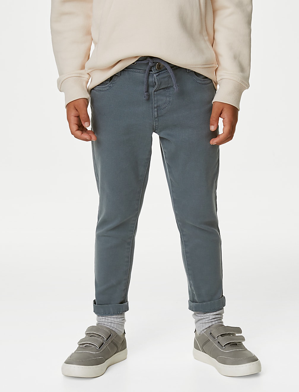 Skinny Cotton Rich Elasticated Waist Jeans (2-8 Yrs)