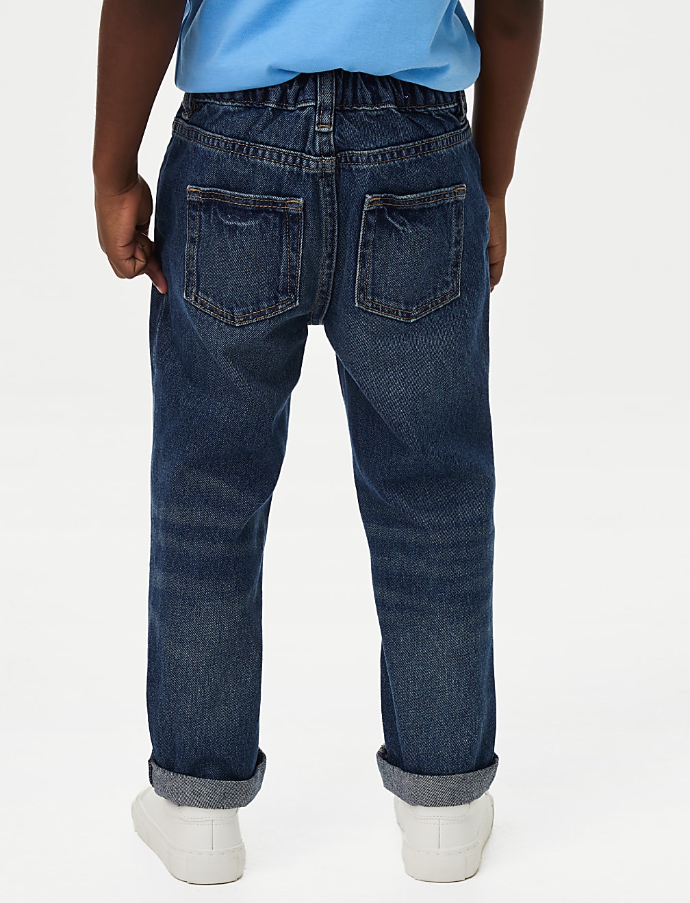 Relaxed Pure Cotton Elasticated Waist Jeans (2-8 Yrs)