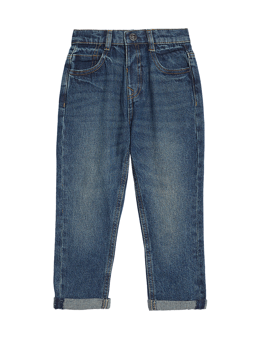 Relaxed Pure Cotton Elasticated Waist Jeans (2-8 Yrs)