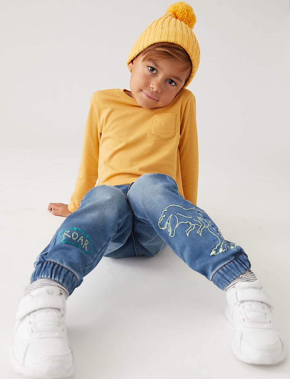 Cotton Rich Dinosaur Jogger Jeans