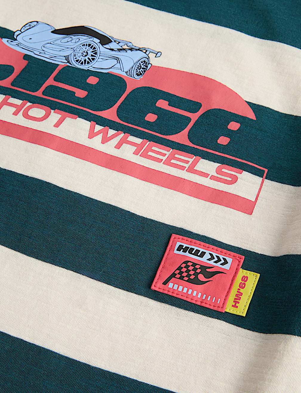 Pure Cotton Hot Wheels&trade; Mock Sleeve Top (2-8 Yrs)