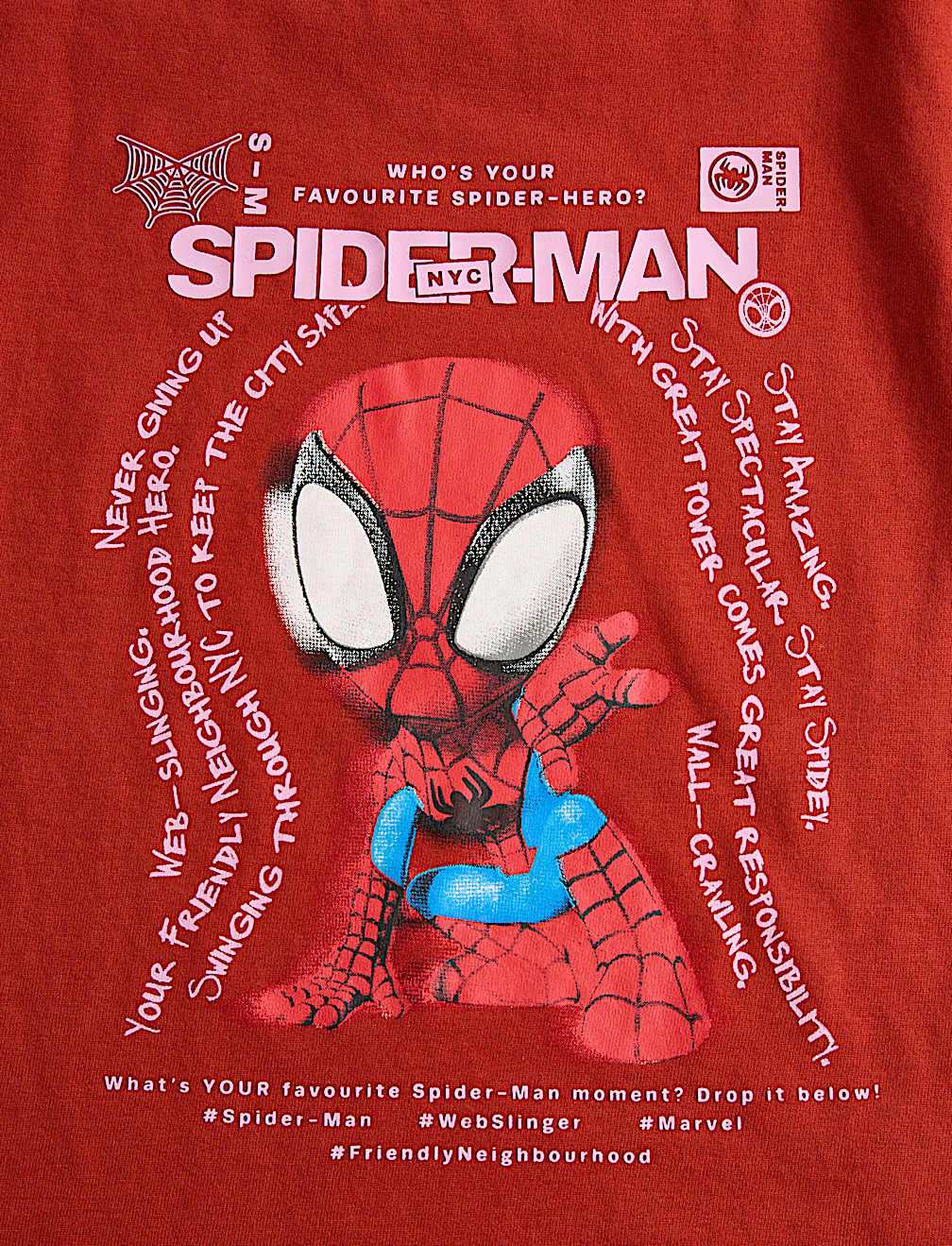 3 Pack Pure Cotton Spider-Man&trade; Tops (2-8 Yrs)