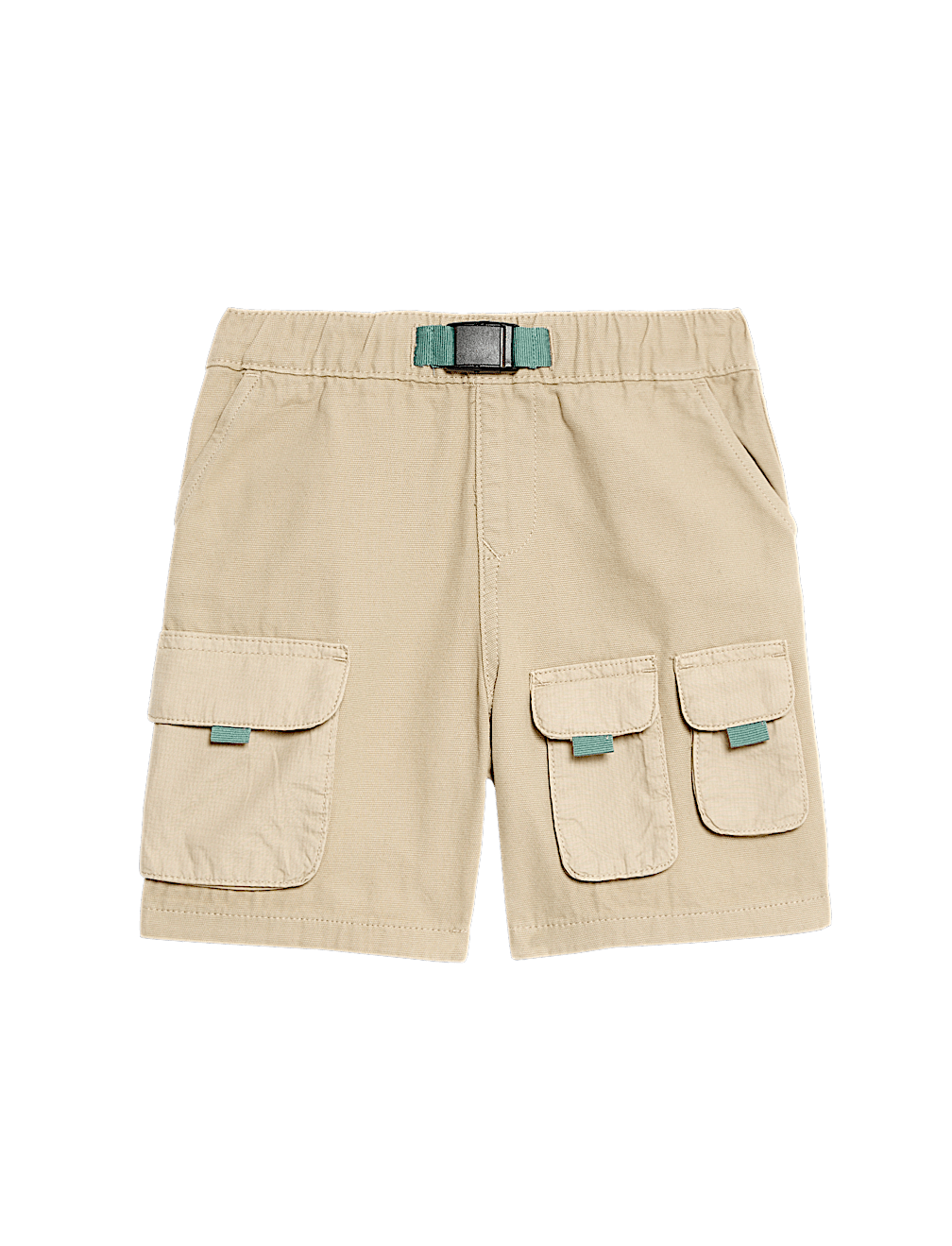 Pure Cotton Cargo Shorts (2-8 Yrs)