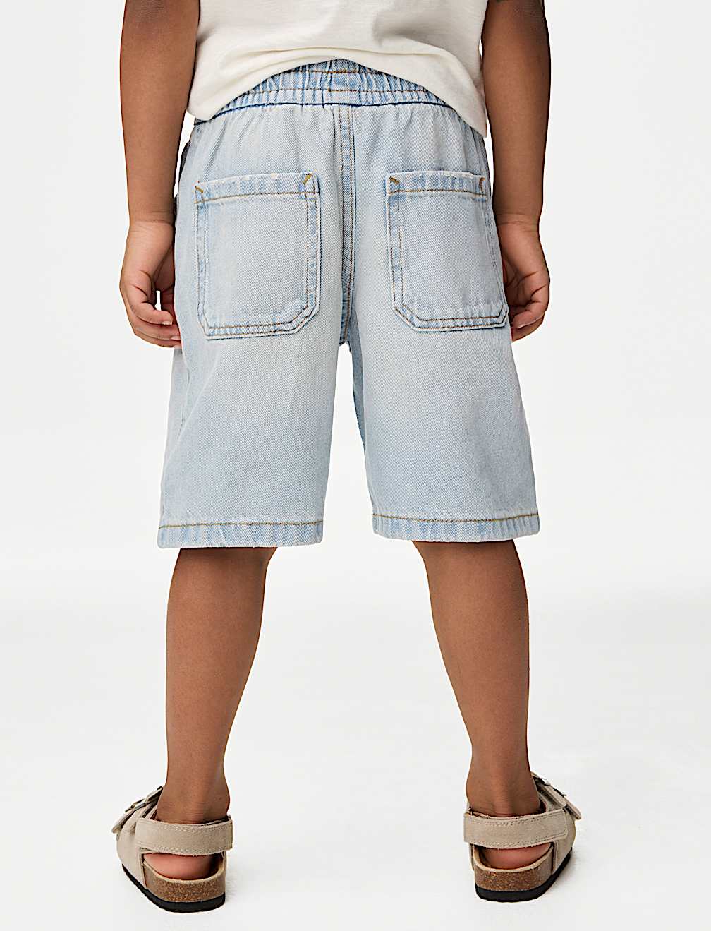 Pure Cotton Denim Shorts (2-8 Yrs)