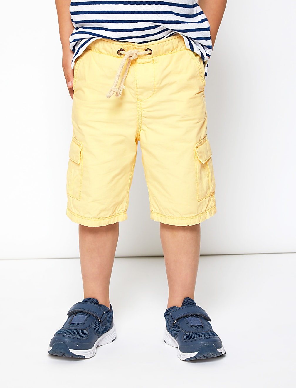 Regular Pure Cotton Utility Shorts (2-7 Yrs)