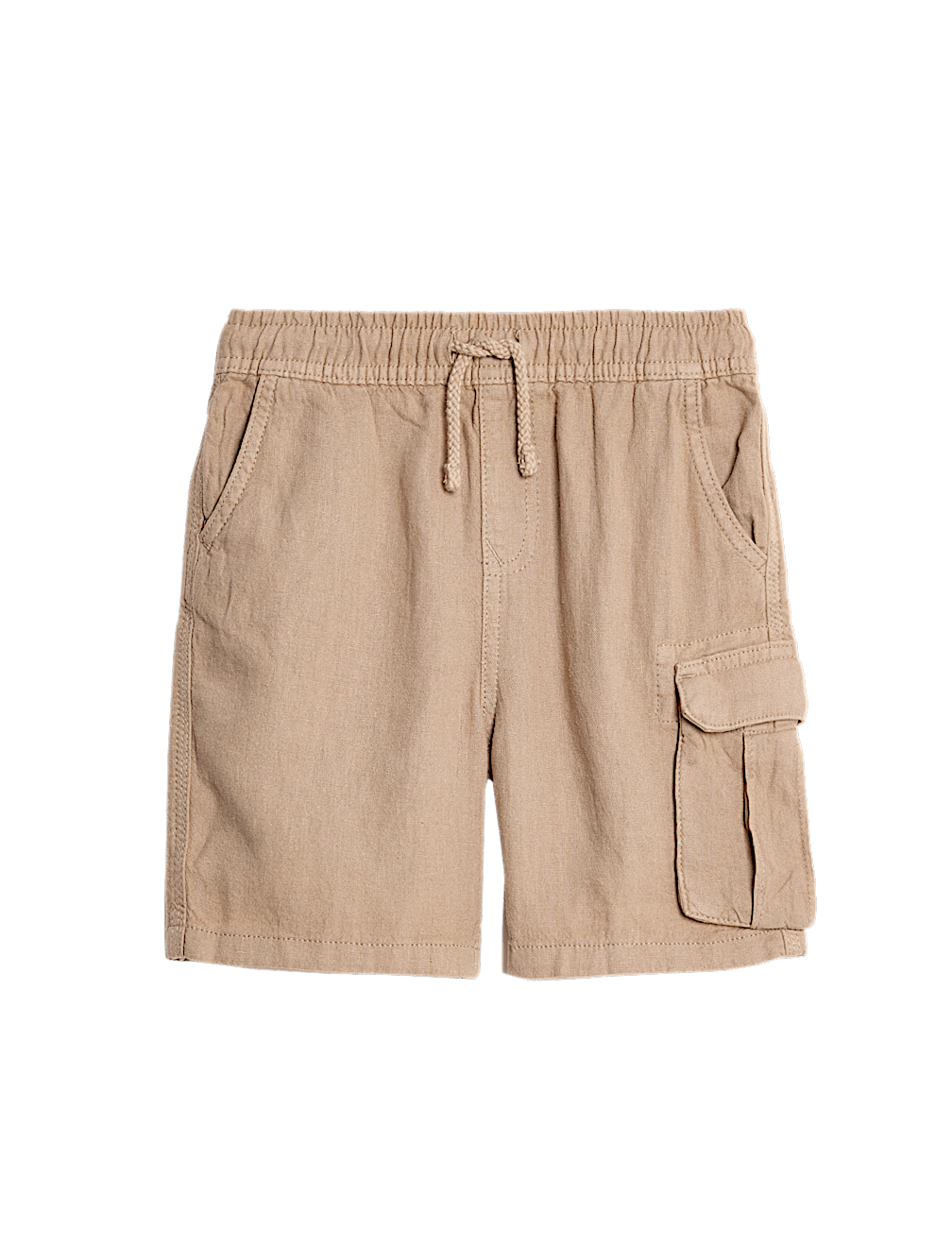 Linen Rich Elasticated Waist Shorts (2-8 Yrs)