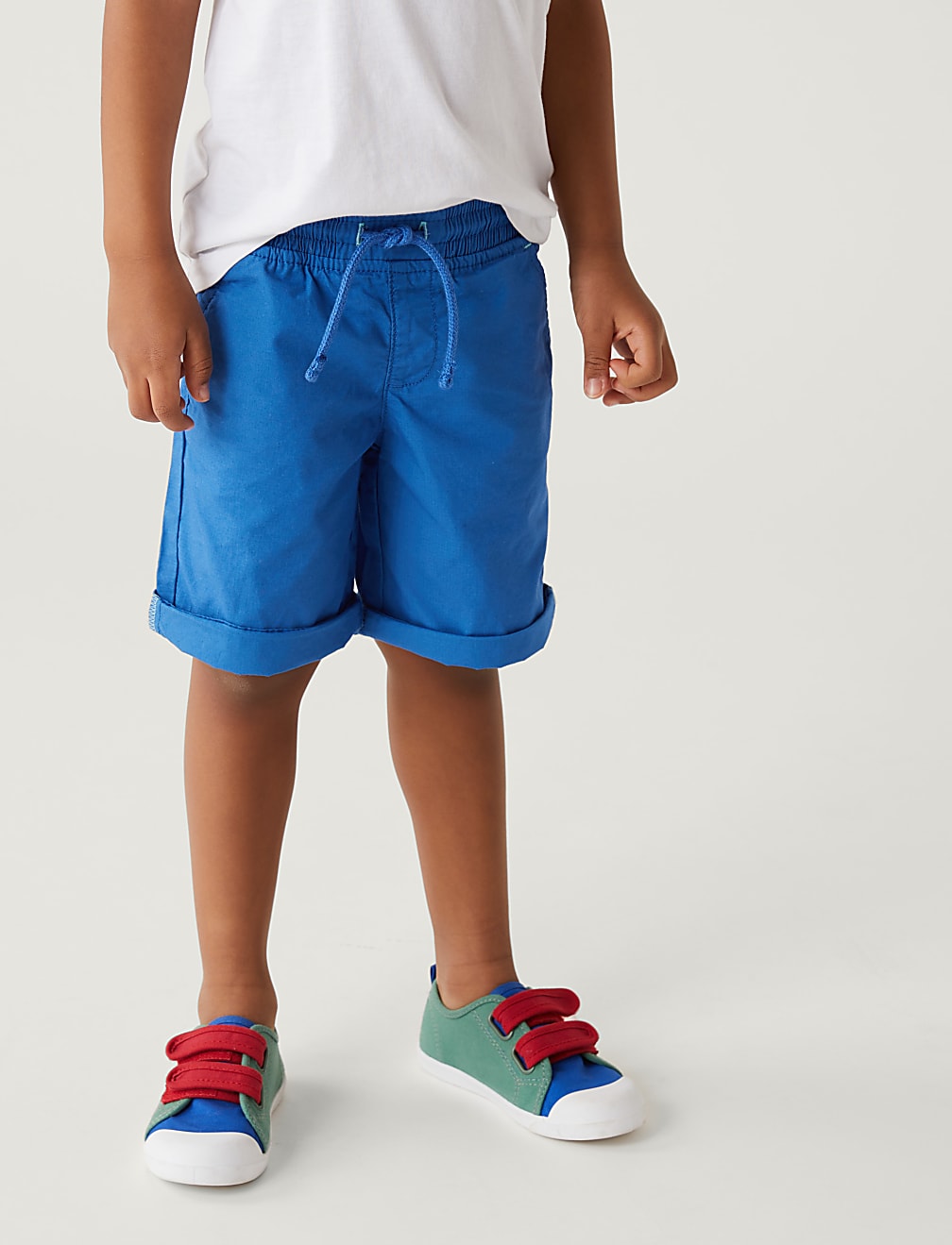 2pk Pure Cotton Plain Shorts