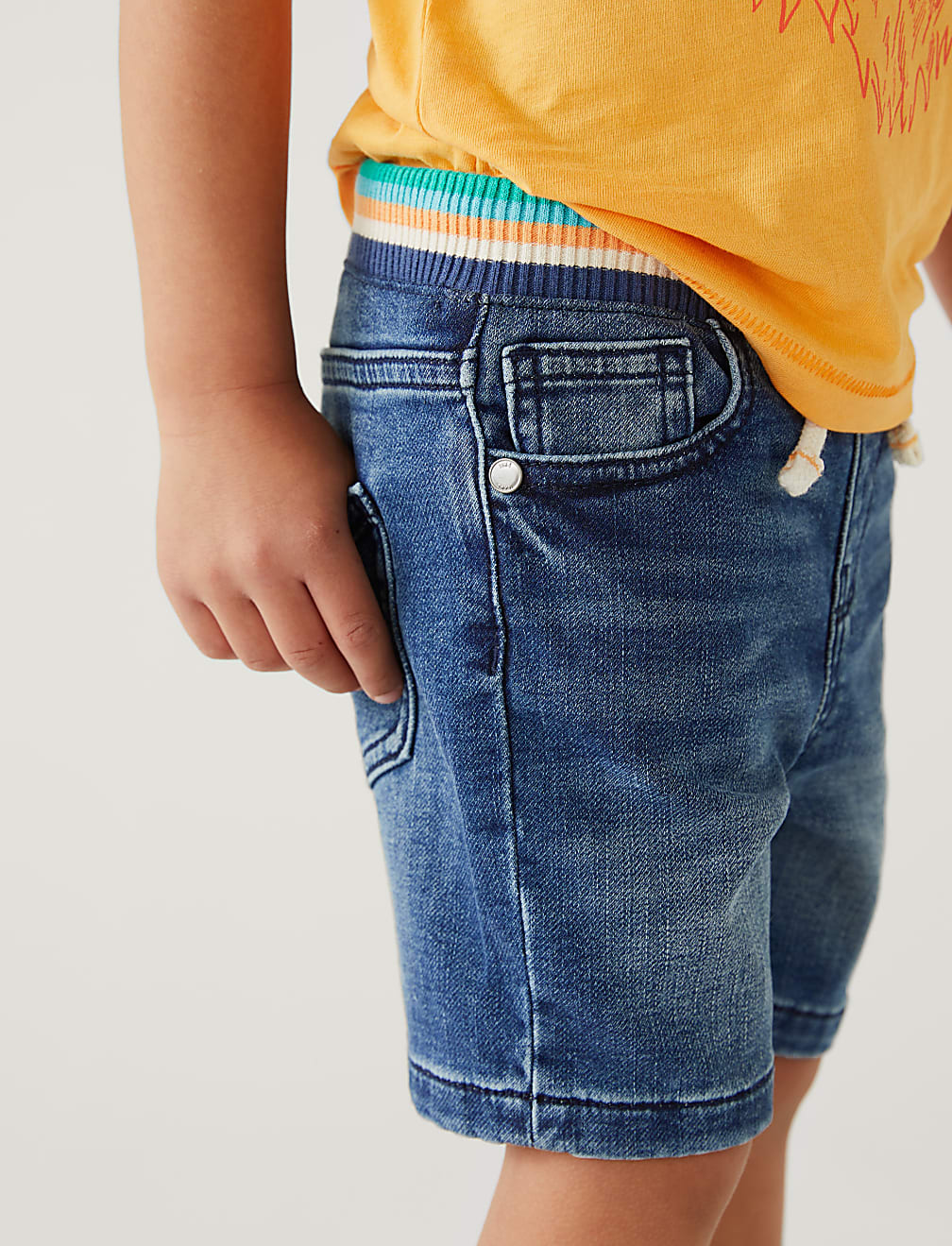 Cotton Rich Denim Shorts