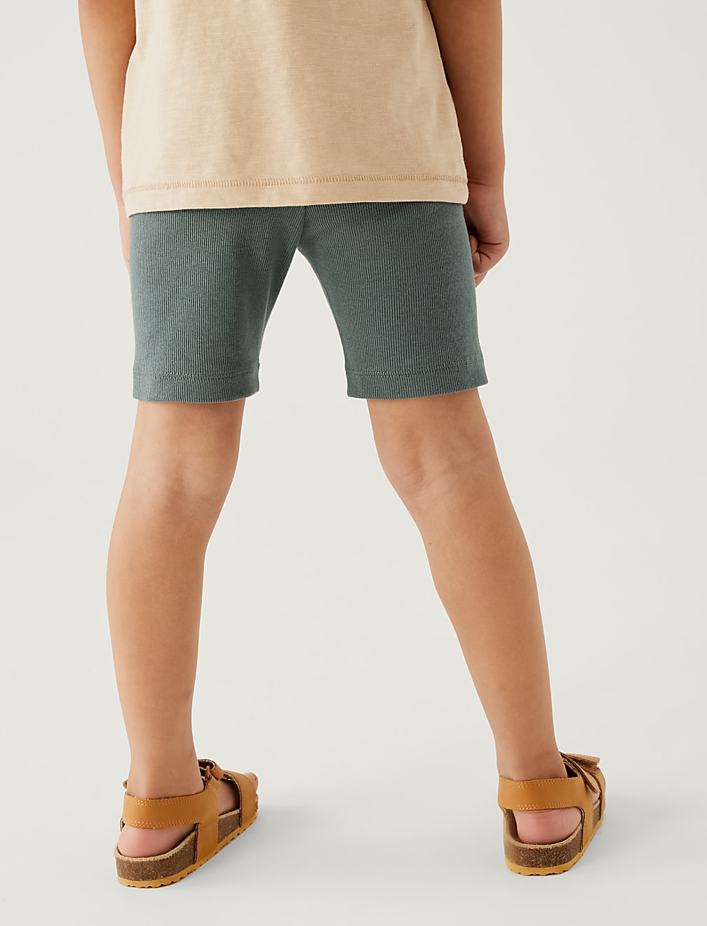 Cotton Rich Ribbed Cycling Shorts