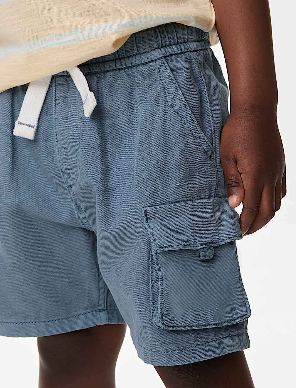 Pure Cotton Cargo Shorts (2-8 Yrs)