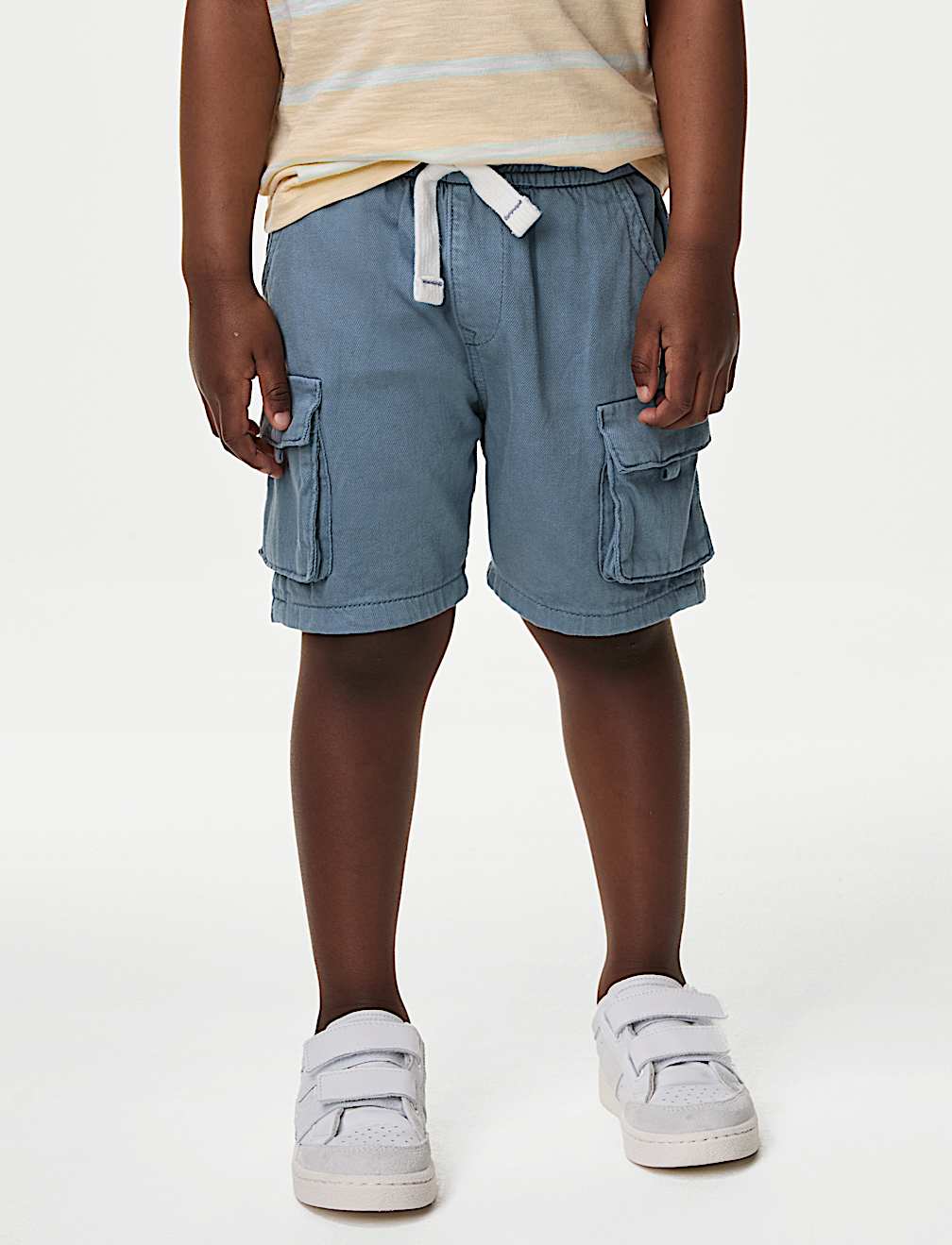 Pure Cotton Cargo Shorts (2-8 Yrs)