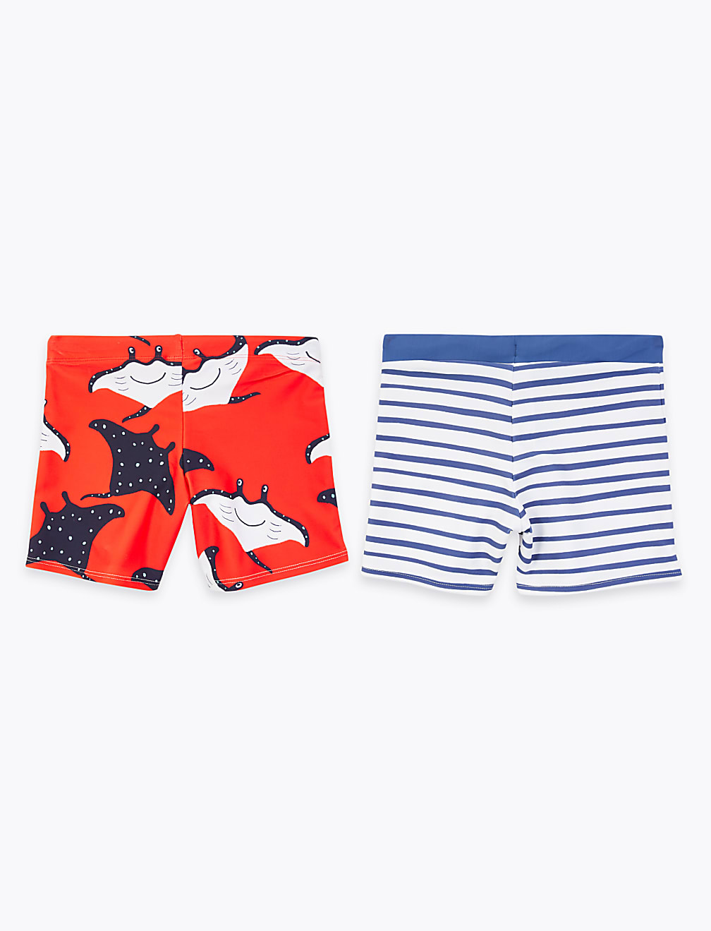 2 Pack Print Swim Trunks (2-7 Yrs)