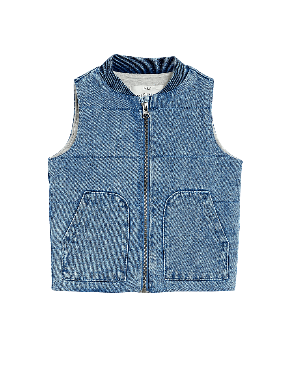 Denim Padded Gilet