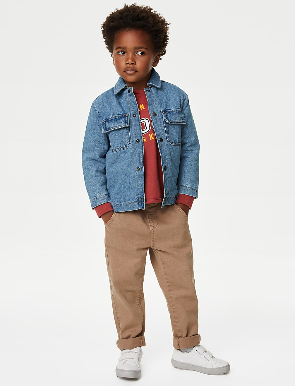 Denim Borg Lined Shacket (2-8 Yrs)
