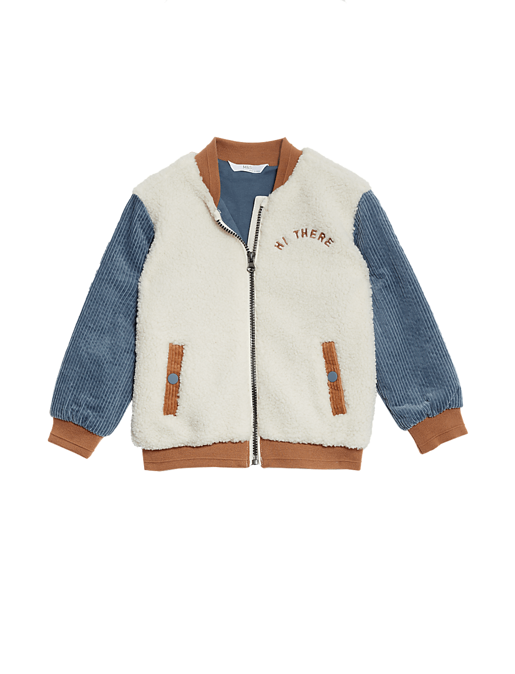 Cosy Borg Bomber Jacket (2-8 Yrs)