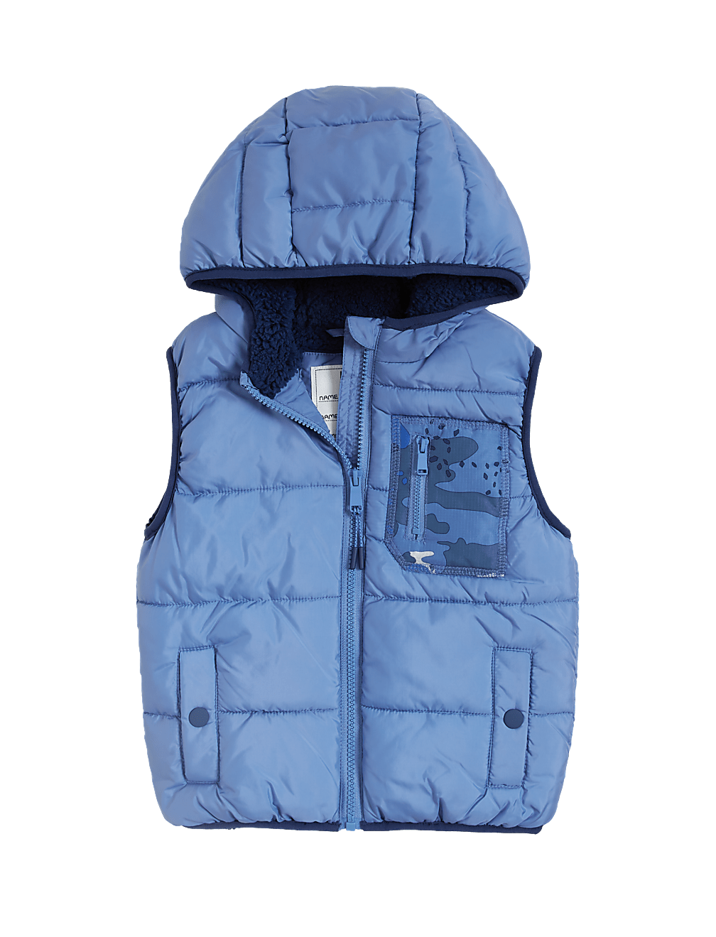 Camouflage Fleece Lined Padded Gilet