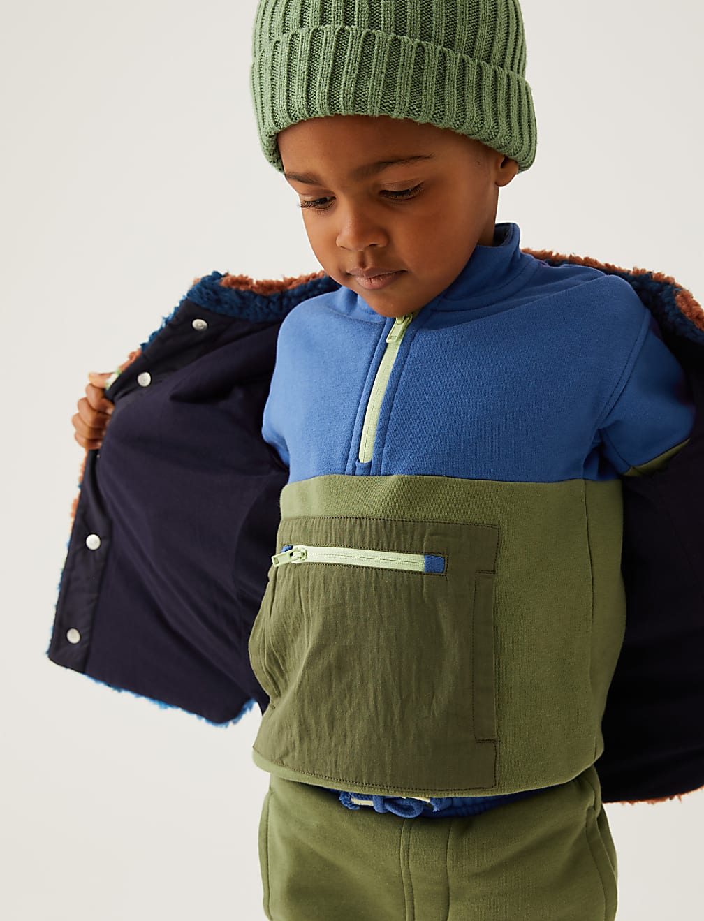 Borg Printed Shacket