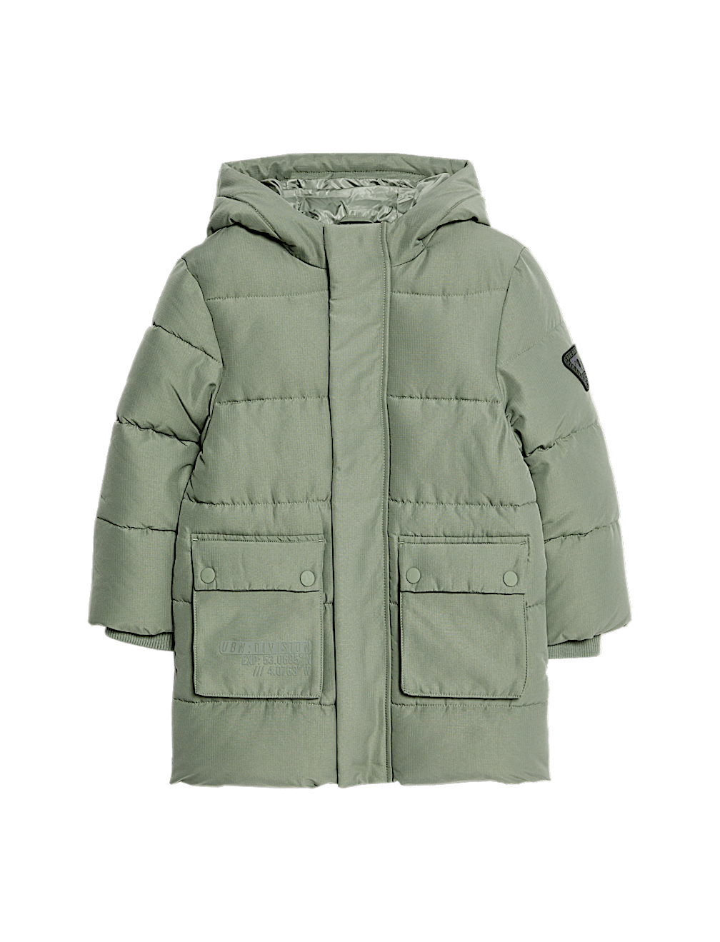 Longline Padded Hooded Coat (2-8 Yrs)