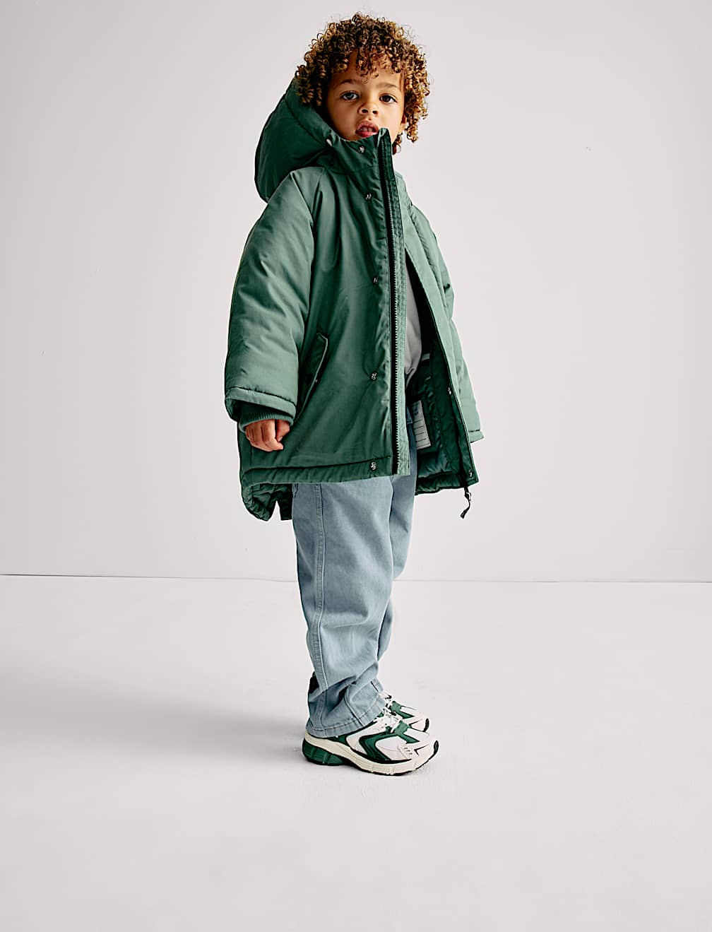 Hooded Padded Parka Coat (2-8 Yrs)