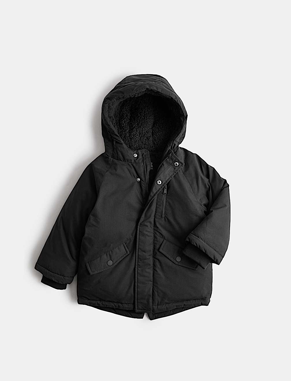 Cotton Rich Borg Lined Parka Coat (2-8 Yrs)