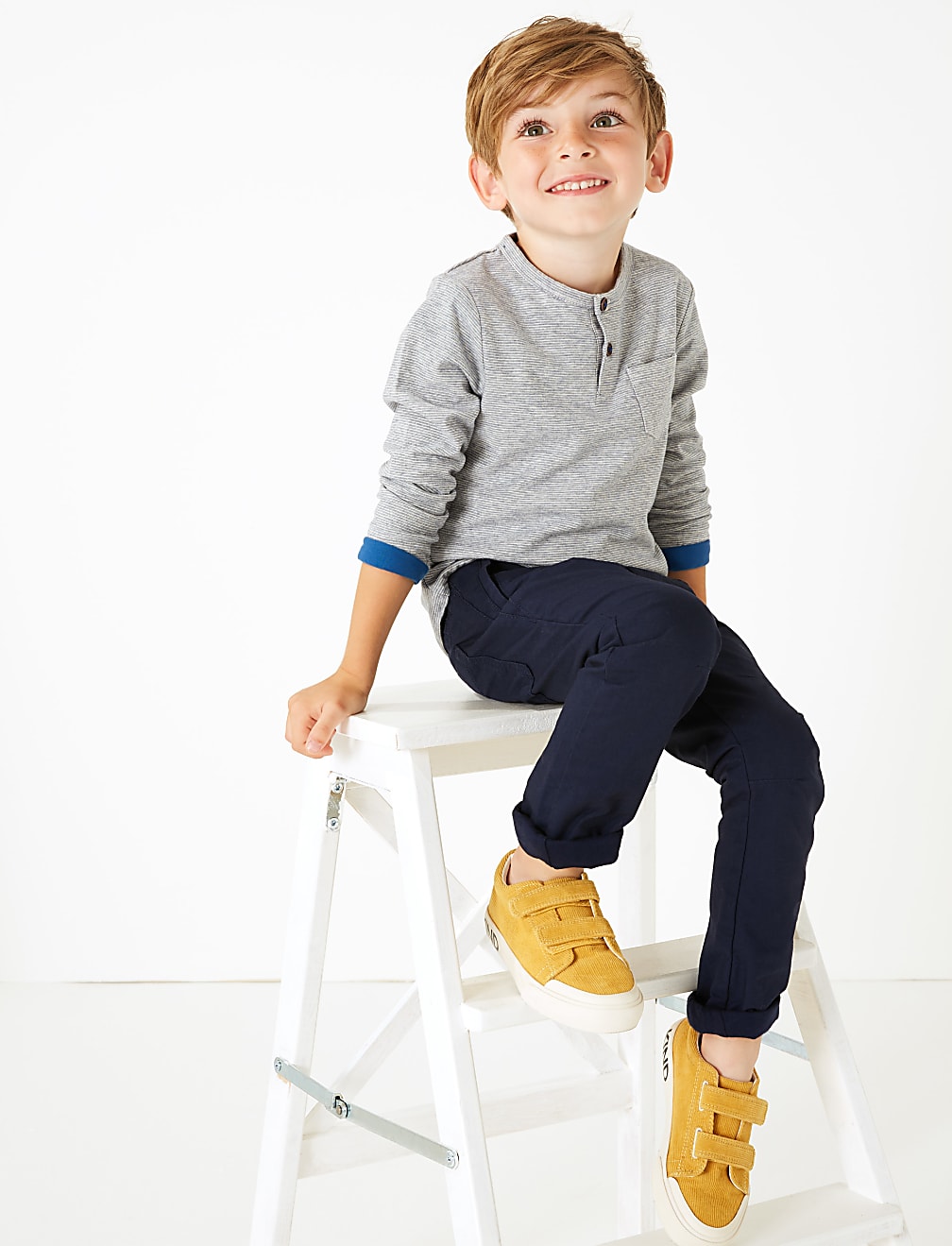 Pure Cotton Ripstop Trousers (3 Months - 7 Years)