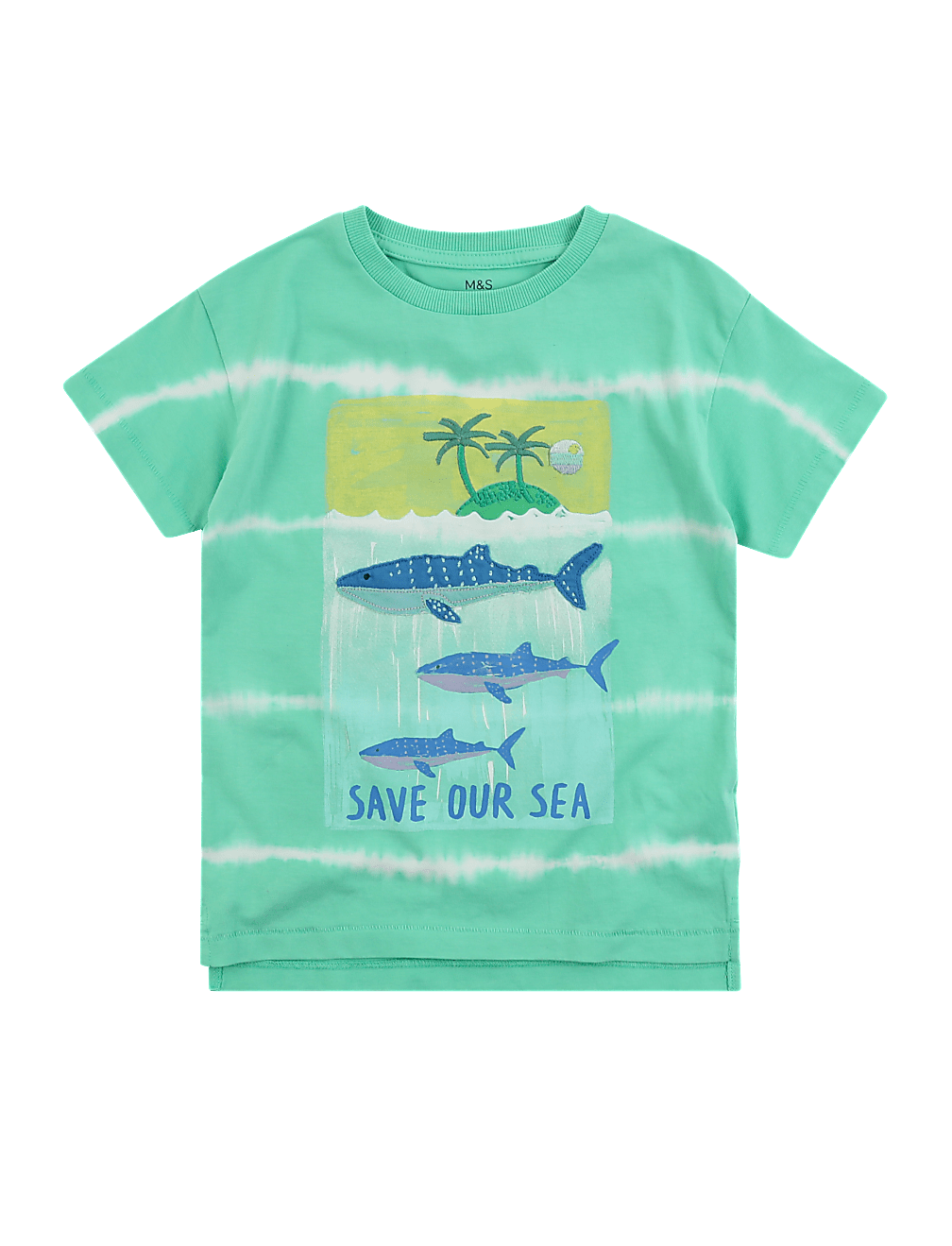 Cotton Whale Tie Dye T-Shirt (2-7 Yrs)