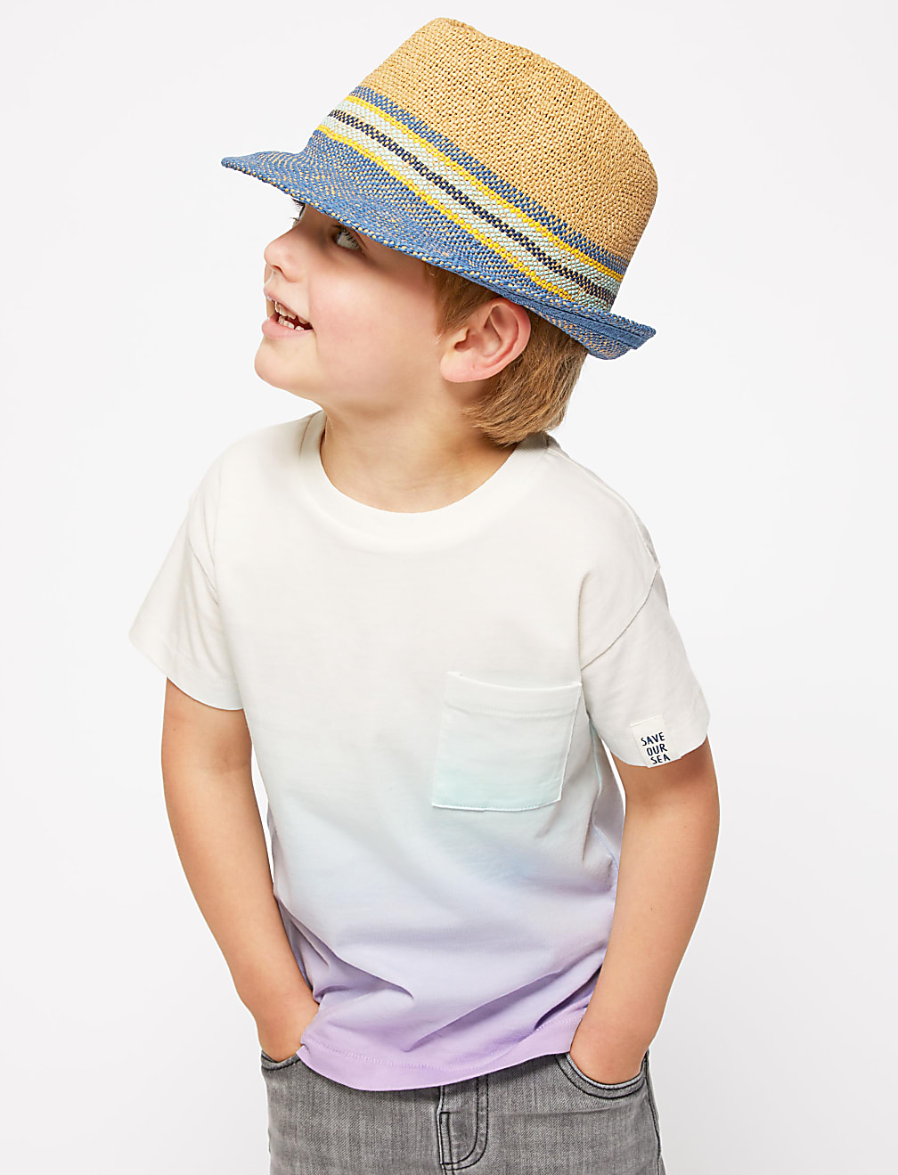 Cotton Dip Dye T-Shirt (2-7 Yrs)