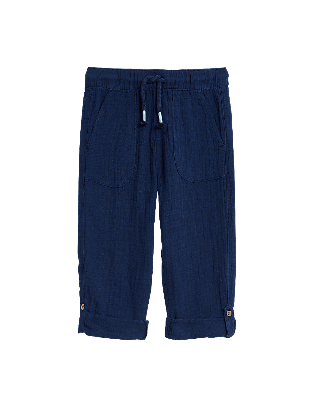 Pure Cotton Drawstring Trousers (2–8 Yrs)