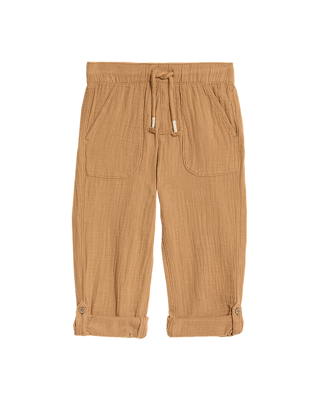 Pure Cotton Drawstring Trousers (2–8 Yrs)
