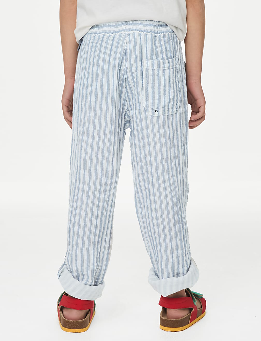 Pure Cotton Striped Trousers (2–8 Yrs)
