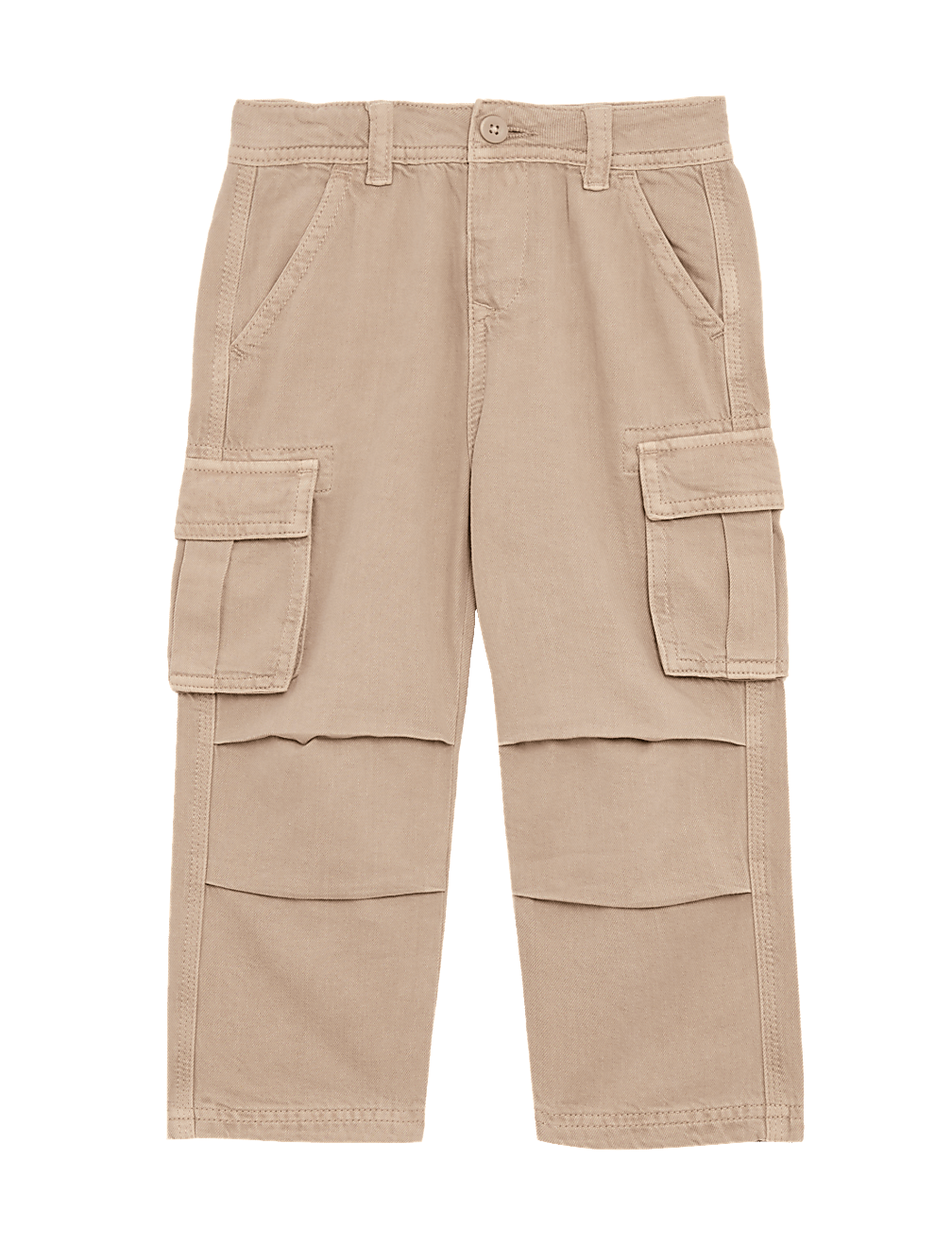 Pure Cotton Wide Leg Cargo Trousers (2-16 Yrs)