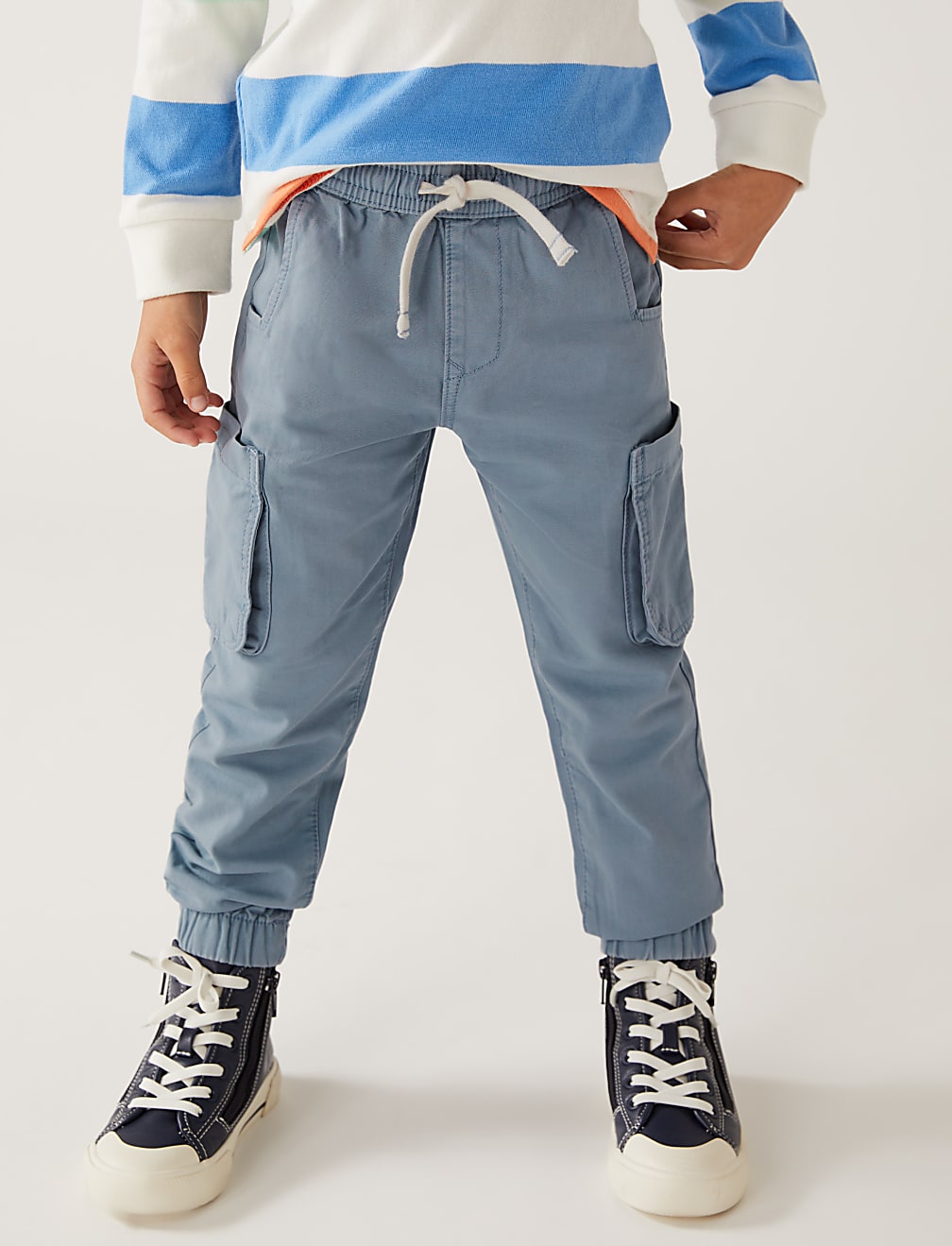 Pure Cotton Cargo Trousers