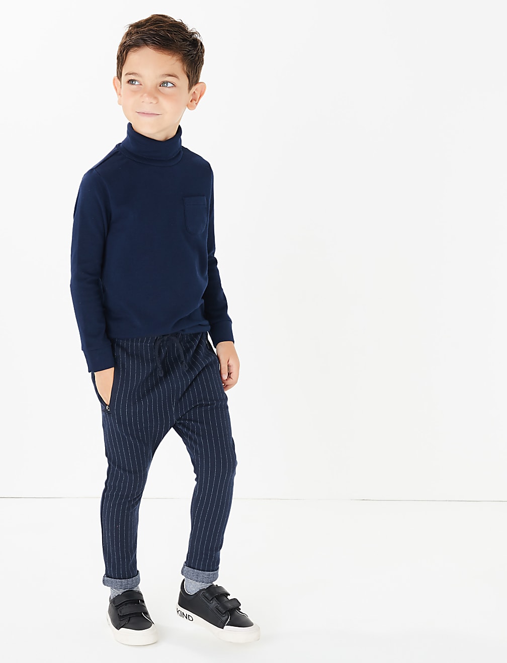 Drawstring Pinstripe Joggers (3 Mths - 7 Yrs)