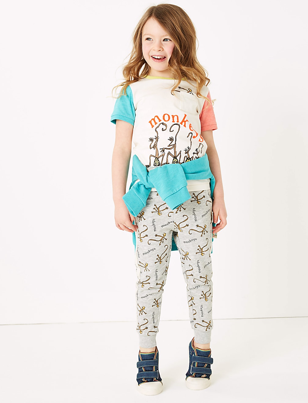 Roald Dahl™ & NHM™ Monkey Print Joggers (2-7 Yrs)