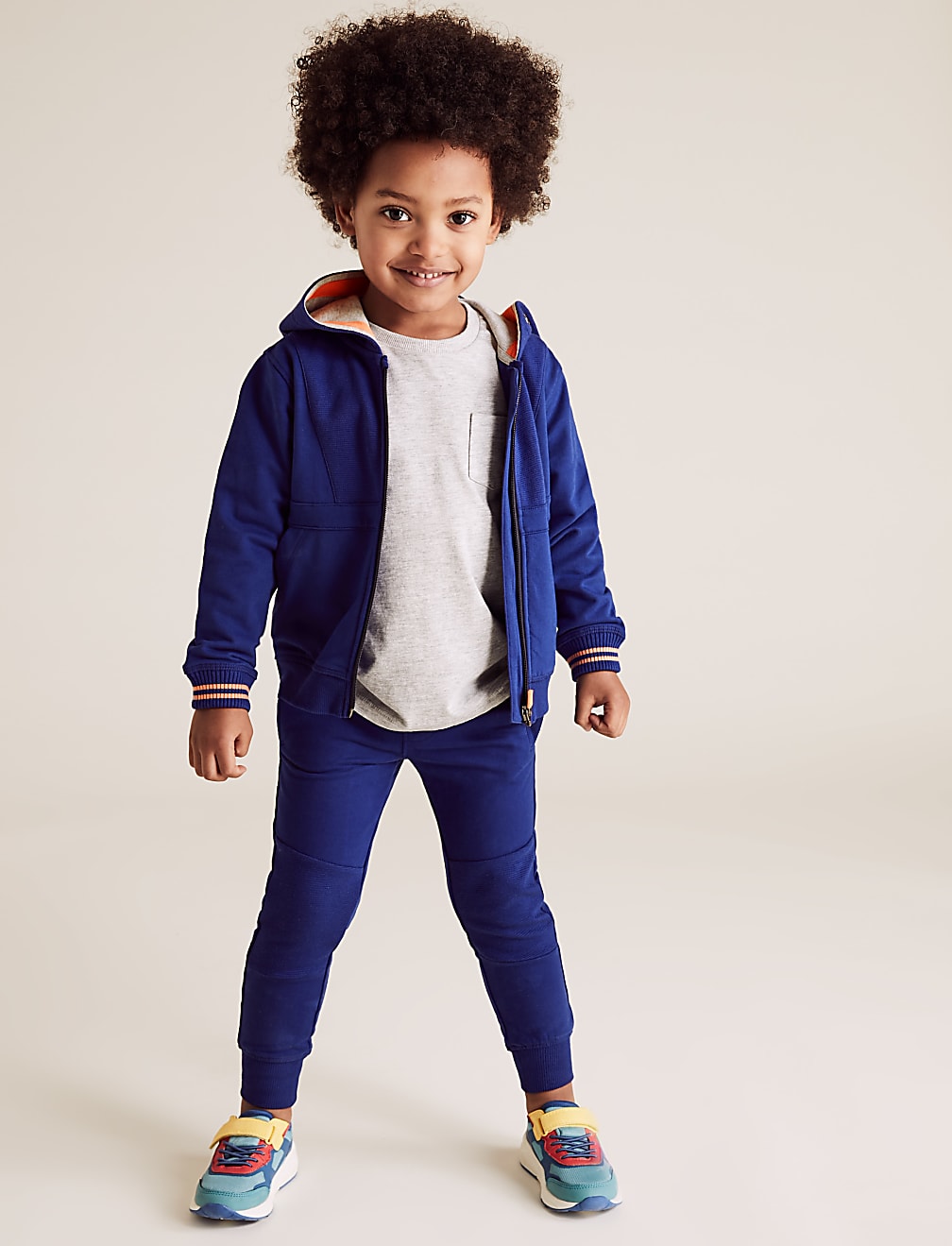 Cotton Ottoman Ribbed Joggers