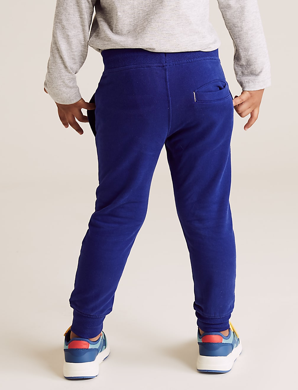 Cotton Ottoman Ribbed Joggers