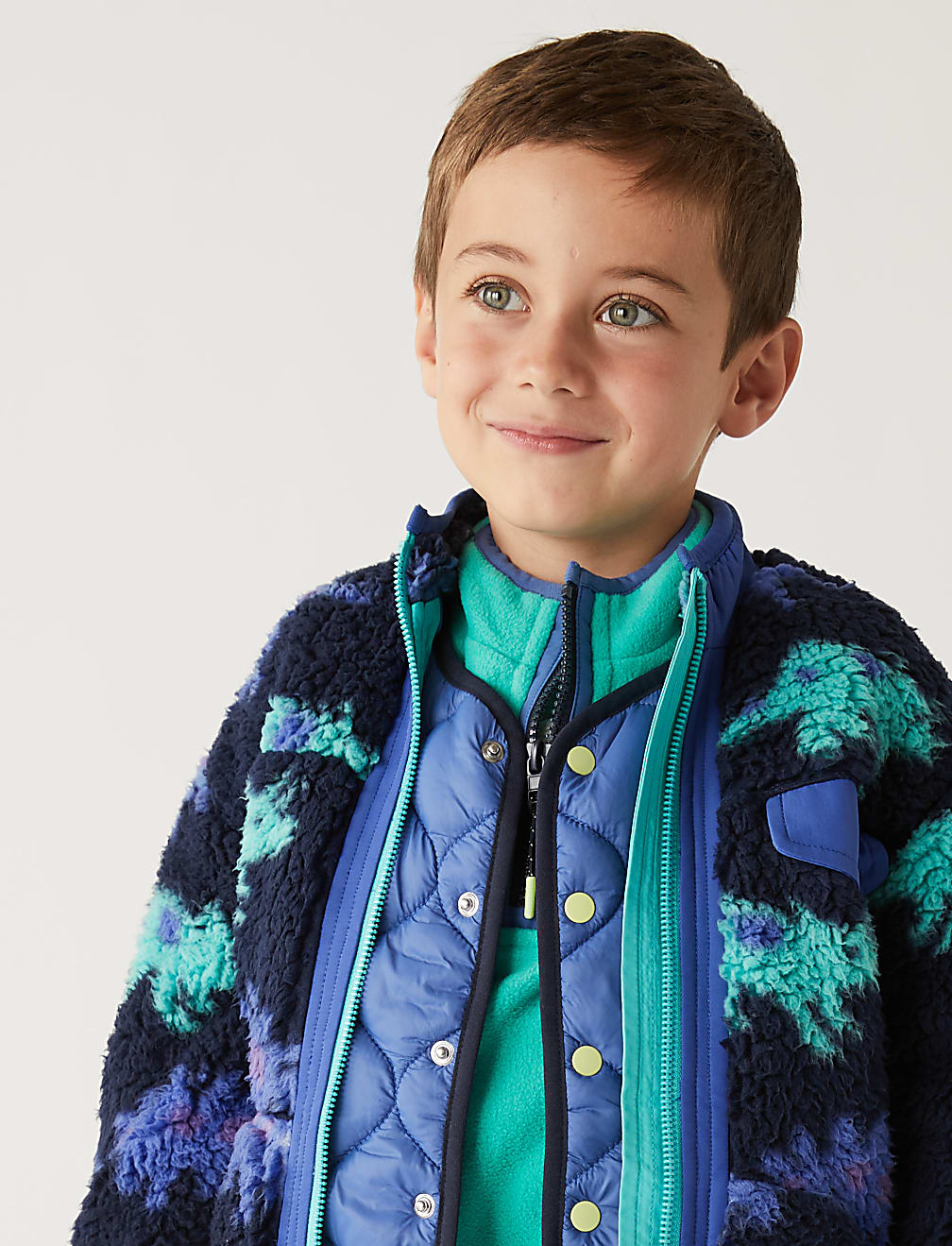 Borg Dinosaur Print Jacket