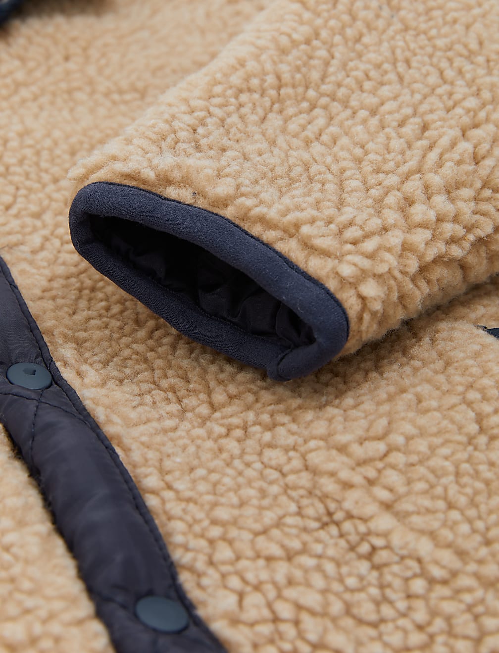 Borg Quilted Reversible Jacket (2-7 Yrs)