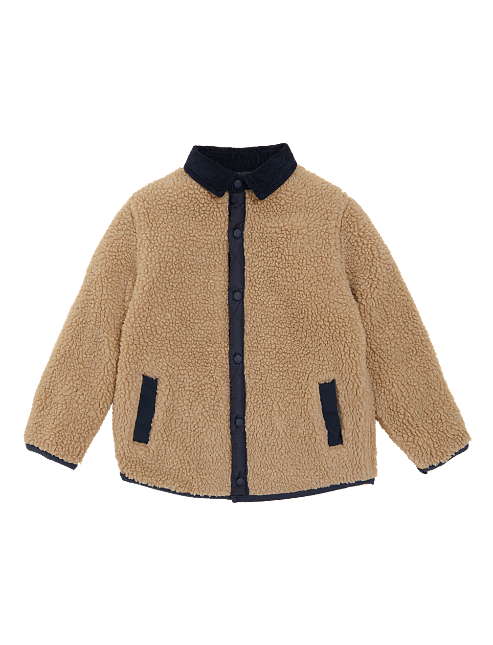Borg Quilted Reversible Jacket (2-7 Yrs)