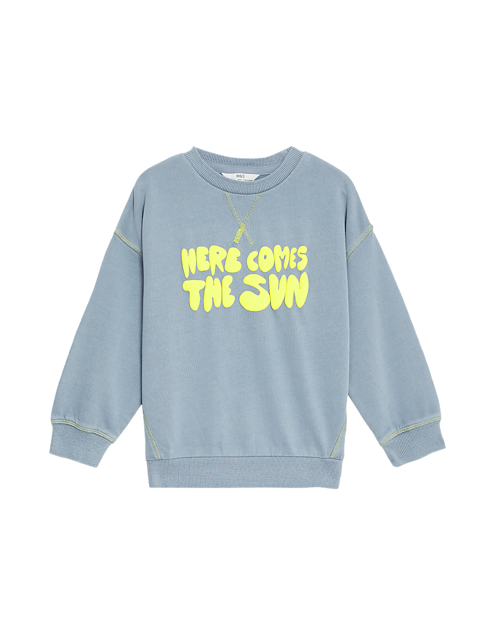 Cotton Rich Sun Slogan Sweatshirt (2-8 Yrs)