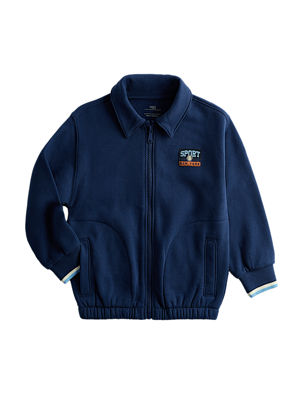 Cotton Rich Zip Sweatshirt (2-8 Yrs)